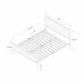 thumbnail image 4 of Maliza Upholstered Queen Metal Bed Black and Gold, 4 of 13