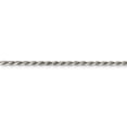 thumbnail image 5 of Auriga Fine Jewelry 925 Sterling Silver 2.25 mm Diamond-cut Rope Chain Necklace for Women 30", 5 of 6