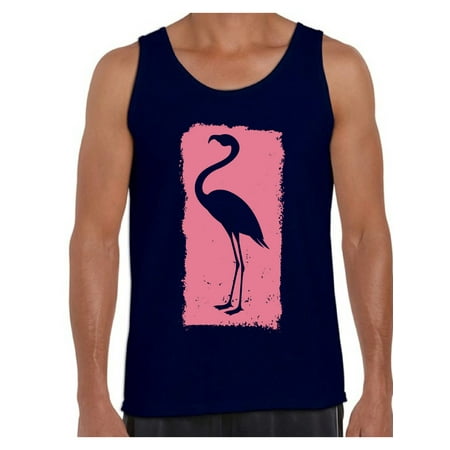 Awkward Styles Pink Flamingo Tank Top for Men Pink Tank Men's Flamingo Muscle Tank Funny Summer Shirts Fitness Muscle Tshirt Summer Workout Clothes for Men Flamingo Gifts for