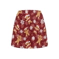 thumbnail image 5 of Yuyamidu Gingerbread Man Women's Tennis Skirts Red Christmas Golf Skorts High Waisted Skirts Soft Running Workout Skirt with Built in Shorts Size 2XL, 5 of 8