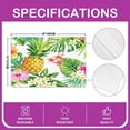 thumbnail image 4 of Pineapple Placemats Set of 4, Tropical Fruit Print Placemats for Dining Table, Fresh Pineapple Pattern Washable Fabric Decoration Table Mats Placemat 18"x12", 4 of 4