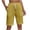 Yellow, variant on aidice Summer Shorts for Women Casual Comfy Drawstring Elastic Waisted Fitting Shorts with Pockets
