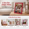 thumbnail image 5 of REGALWOVEN Classic Wood Picture Frame,for Wall Mounting or Tabletop Display, Horizontal and Vertical Home Decor Red 4" x 6", 5 of 5