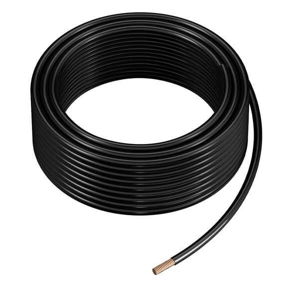 KFFKFF THHN Wire, ULTHHN-03-BLK-STR, Pure OFC Copper Electrical Wire with Durable Nylon Coating, PVC, 3 AWG, White, Black, Red, Green, 1 Pack