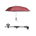 thumbnail image 3 of LOVIVER Parapluie de Chaise avec Pince Parapluie Réglable Protection Solaire Portable Rouge Double Couche, 3 of 8