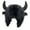 Black, variant on Tnobhg Winter Funny Hat Fake Cow Horn Decor Thunderbolt Thick Warm Faux Fur Ear Protection Personality Unisex Windproof Fluffy Photo Prop Women Men Cap