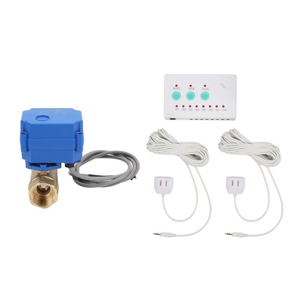 DN20 Valve Sensor, Imported Chips Standard Water Leaking Detection Kit 8 LED Indicators For Schools For Logistics Warehouses For Factories US Plug