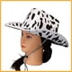 thumbnail image 5 of Sombrero de Vaquero BR Estampado de Vaca Blanco y Negro Unisex, 5 of 5