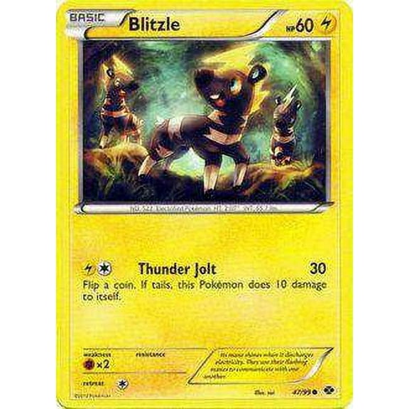 Pokemon Next Destinies Common Blitzle #47