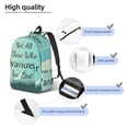 thumbnail image 4 of Naloa Not All Those Who Wander Are Lost1 Canvas Backpack for Men Women Rucksack Casual Travel Daypack College Tote Satchel Bookbag for Teens-Small, 4 of 7