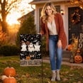 thumbnail image 6 of Halloween Garden Flag 17.7x11.8in, Ghost Pumpkin Printed Fabric Banner, Spooky Outdoor Indoor Yard Porch Party Decoration Gift for Home Family Daily Use(H), 6 of 8