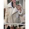 thumbnail image 5 of -abrigos gruesos de piel sintética para mujer, chaqueta de piel de oveja, prendas de vestir de aviador, Casaco femenino, Invierno, 5 of 5