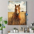 thumbnail image 4 of Qisvanset Framed Canvas Wall Art 12x16 Inch Wild Mustang Western Horse Rustic Ranch Farmhouse Art, 4 of 5