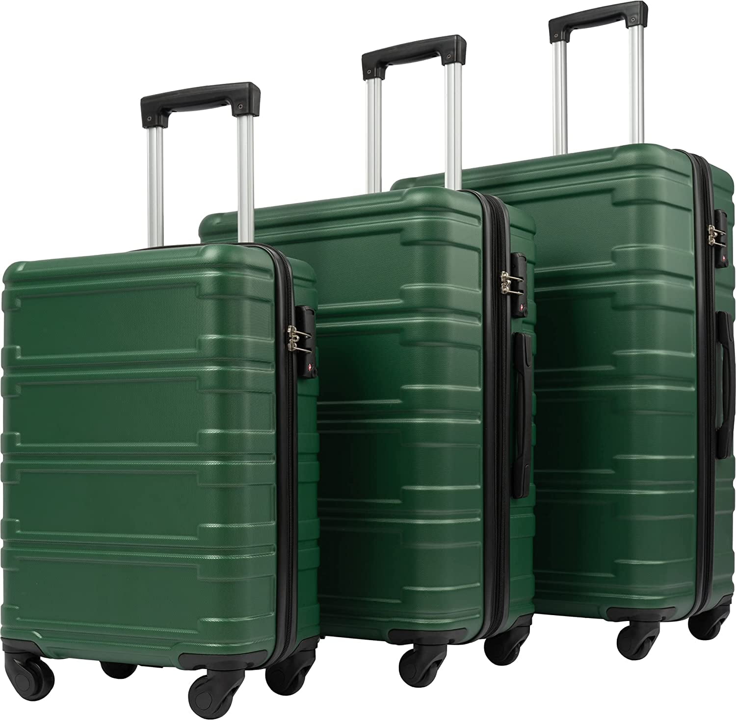 3 Pcs Luggage Set with TSA Lock, Lightweight Expandable Luggage Spinner ...