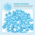 thumbnail image 2 of Luxshiny 100 Pcs Perles Rondes Bleues pour Bricolage et Fabrication de Bracelets pour Enfants, 2 of 8