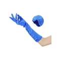thumbnail image 3 of INSPIRE CHIC Women's Satin Shiny Opera Length Gloves Pleated Full Finger Long Evening Glove One Size Blue, 3 of 6