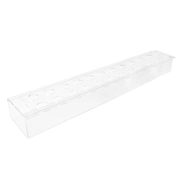 FLhrweasw Florero Acrílico Con Forma Rosa Jarrón Rectangular Creativo Y Elegante (60 X 10 X 6 5 Cm Con Luces)