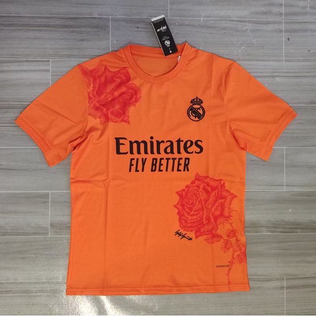 Old Jersey 23-24 Real Madrid Orange Football Jersey Collection