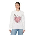 thumbnail image 4 of Floral Heart Sweatshirt, Floral Love Sweatshirt, Valentine's Day Sweatshirt, Heart Floral Sweatshirt, 4 of 55