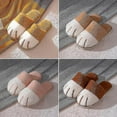 thumbnail image 3 of Chaussons en Peluche Animaux pour Femmes Mignons Chaussures d'Intérieur Motif Patte de Chat, 3 of 5
