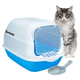 thumbnail image 2 of Arenero  Bloosom Sanitario Cerrado Para Gato Con Pala Puerta Abatible Azul, 2 of 4