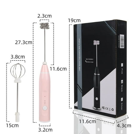 

Electric Milk Coffee Frother USB Whisk Egg Beater Handheld Drink Frappe Mixer