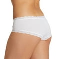 thumbnail image 2 of Hanky Panky Cotton Boyshort (891281),Small,White, 2 of 5