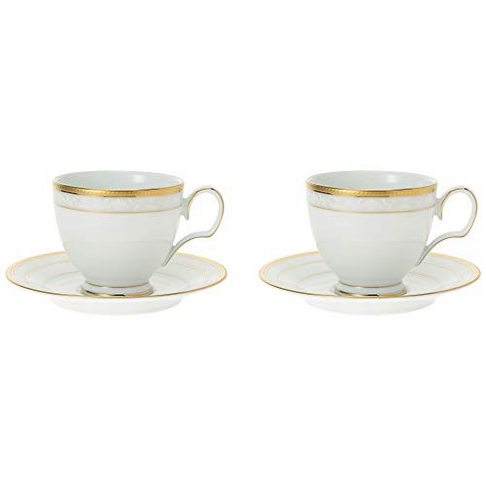 Noritake Noritake cup and saucer (pair set) (for coffee tea) 250cc Hampshire Gold 2 fine porcelain P91988/4335 - image 4 of 5