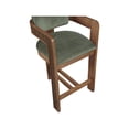 thumbnail image 4 of Meridian Furniture Sacha Green Velvet Stool, 4 of 9