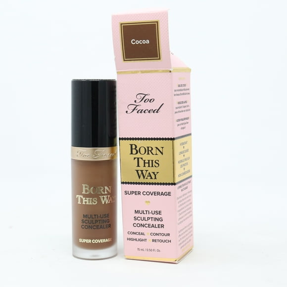 Too Faced Born This Way Super Coverage Concealer Cocoa 0.5oz/15ml New With Box