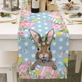 thumbnail image 1 of asddcavvf Easter Bunny Egg Pattern Linen Print Kitchen Dining Room Insulated Decorative Placemat（J） for Tables, 1 of 6