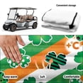 thumbnail image 6 of XYZCANDO Shamrock Stripe Universal Golf Cart Seat Cover with 4 Pockets - Non-Slip Washable Terry Cloth Protector for 2-Seat Golf Carts, 6 of 8