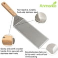 thumbnail image 2 of Stainless Steel Metal Griddle 4 x 8 inch Spatula - Spatula Hamburger Turner Scraper - Pancake Flipper - Great for BBQ Grill and Flat Top Griddle - Commercial Grade, 2 of 5