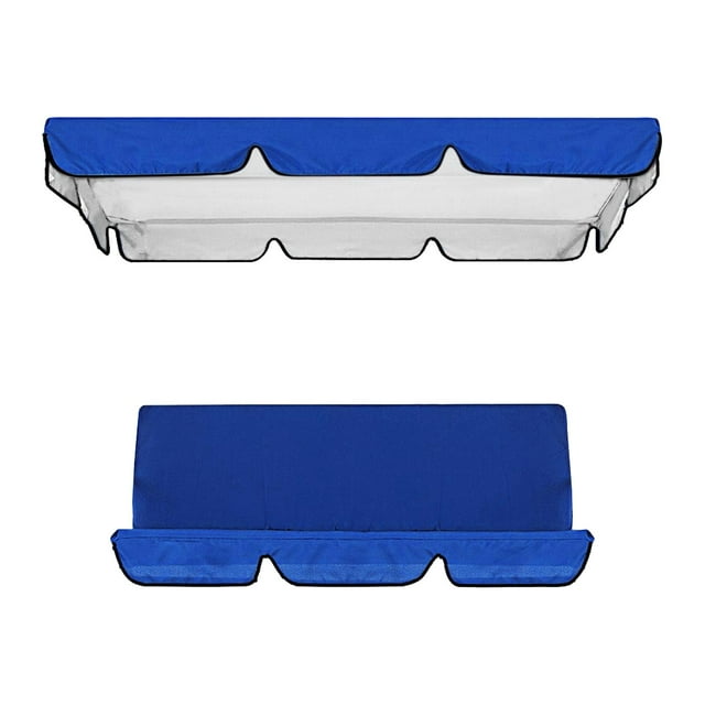 Cubiertas de Dosel para Columpio de Patio, Cubierta Superior de Asiento de Columpio Impermeable, Cubierta de Dosel de Asiento de Columpio de Jardín de Azul
