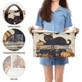 thumbnail image 5 of Yayeee Foldable Storage Basket for Shelves with Handles Waterproof Cloth Bins, Halloween Cat, 5 of 7