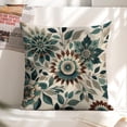 thumbnail image 6 of stylized floral designs Linen toss pillowcase decoration pillowcase gifting preferred 24x24 inch cushion cover 2 sets sofa pillowcase sofa bedroom living room car, 6 of 8