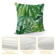 thumbnail image 4 of PRATYUS  Summer Pillow Cover Palm Tree Decor Tropical Green Leaf Farmhouse Seasonal Decorative Throw Pillow Case for Home Sofa Couch 18x18in, 4 of 5