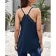 thumbnail image 3 of Camisola con cuello en V para mujer, camiseta sin mangas con ribete de encaje y tirantes finos, camiseta básica sin mangas para verano, 3 of 6
