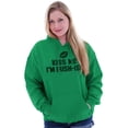 thumbnail image 3 of Funny St Patricks Kiss Me Not Irish Hoodie Sweatshirt Women Brisco Brands S, 3 of 5