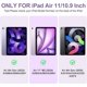 thumbnail image 2 of Funda con Teclado Retroiluminado con Soporte para Lápiz, Morado｜ipad Air 11, 2 of 7