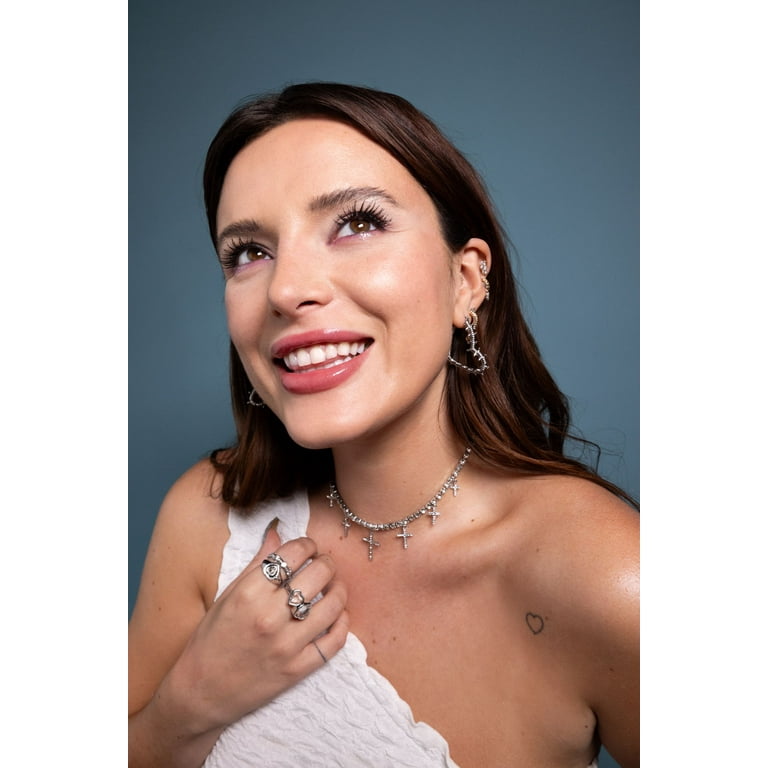 Bella by Thorne Pearl Flower Blossom Adult Ring, Silver- 9