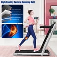 thumbnail image 3 of Gymax 2 in 1 Folding Treadmill 2.25HP Running Machine w/ Dual Display Silver, 3 of 9