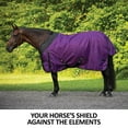 thumbnail image 2 of STORM SHIELD Classic II Medium Horse Turnout Blanket | Color Orange | Size 86, 2 of 9