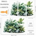 thumbnail image 2 of 3 Sheets 3 styles PVC Waterproof Decorative Stickers Self Adhesive Floral Decals 300x150mm 1 sheet/style for Furniture Decoration Leaf, 2 of 9