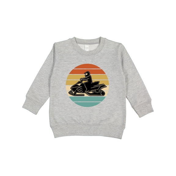 Inktastic Snowmobile Retro Sunset Toddler Sweatshirt