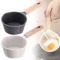 thumbnail image 2 of Nonstick Sauce Pan With Pour Spout, Small Milk Pot, Easy to Use, White Flat Bottom, Multi Mini, Multipurpose Set for Home Kitchen, 2 of 9