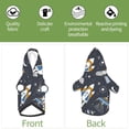 thumbnail image 4 of Yiaed Space Cars Print Dog Hoodie Security Pet Dog Costume Pets Dog Hoodie Sweatshirt with Pocket for Small Dogs-X-Small, 4 of 5
