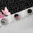 thumbnail image 4 of jejeloiu Jungle Cheetah Pattern Curtains Pack of 2 (42x84 Each),Pink Letter C Curtains Blackout For Girls Women, 4 of 6