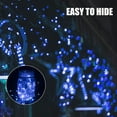 thumbnail image 4 of 12 Pack Led Fairy Lights Battery Operated String Lights Waterproof Silver Wire 7 Feet 20 Led Firefly Starry Moon Lights for DIY Wedding Party Bedroom Patio Christmas (12 Pack, Blue & White), 4 of 14