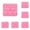 Pink 6PCS, variant on New 3D Dog Foot And Bone Silicone Ice Cube Chocolate Cake Cookie Soap Mould Mold